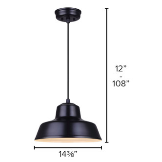 Levi One Light Pendant (IPL1095A01BK)