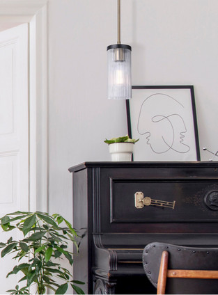 Jenner One Light Pendant (IPL1143A01BKG)