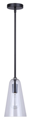 Luisa One Light Pendant (IPL1144A01BK)