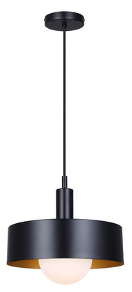 Canarm - IPL1150A01BK - One Light Pendant - Daylon - Black