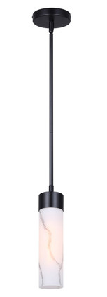 Canarm - IPL1153A01BK - One Light Pendant - Kristella - Black