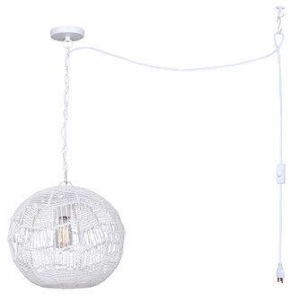 Canarm - IPL1197A01WH - One Light Pendant - Valence - White