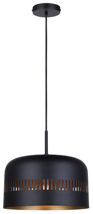 Canarm - IPL1207A01BK - One Light Pendant - Miles - Matte Black