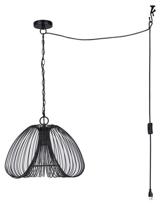 Stockholm One Light Pendant (IPL2112B01BK)
