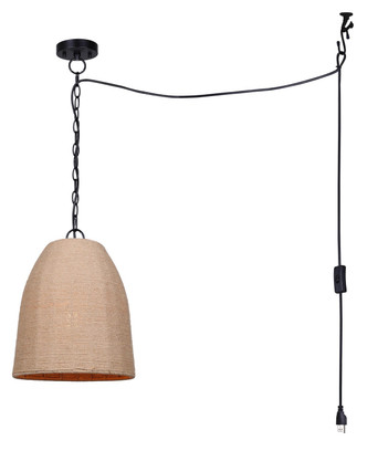 Canarm - IPL2113B01BKR - One Light Pendant - Malmo - Matte Black