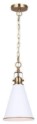 Canarm - IPL2195B01WHG - One Light Pendant - Ollie - Gold