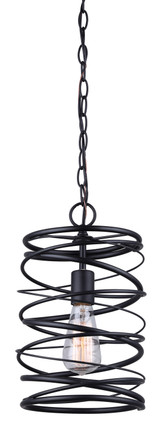Canarm - IPL411B01BK - One Light Pendant - Ryland - Black