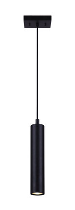 Canarm - IPL764A01BK10 - One Light Pendant - Carver - Black