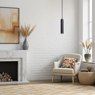 Carver One Light Pendant (IPL764A01BK10)