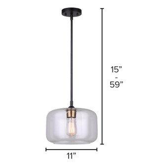 Fauna One Light Pendant (IPL778B01BKG)