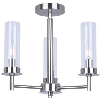Canarm - ISF1205A03BN - Three Light Semi Flush Mount - Benson - Brushed Nickel
