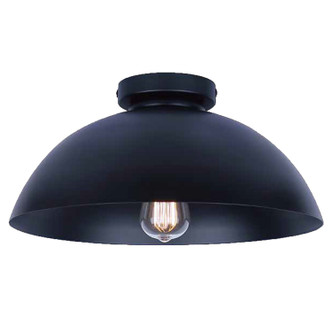 Eddie One Light Semi Flush Mount (ISF2192B01BK)