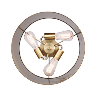 Lola Three Light Semi-Flush Mount (ISF669B03GD)