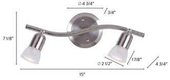 James Two Light Track Lighting (IT356A02BPT10)