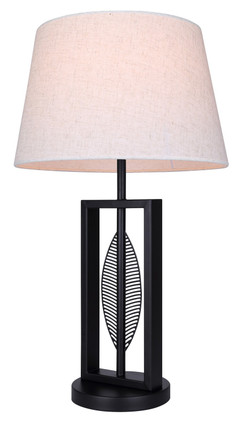 Canarm - ITL2140B26BK - One Light Table Lamp - Willow - Matte Black