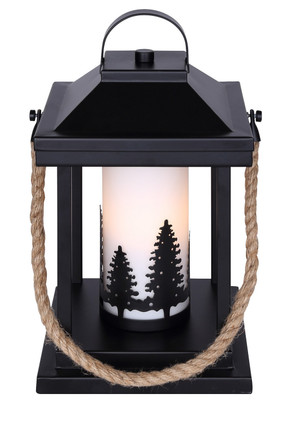 Canarm - ITL2143B13BKR - One Light Table Lamp - Collie - Matte Black And Rope