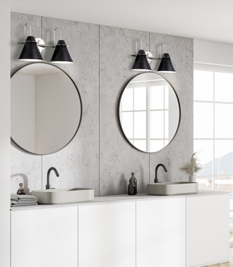 Talia Two Light Vanity (IVL1076A02BKN)