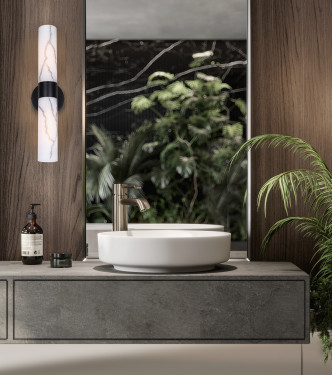 Kristella Two Light Vanity (IVL1153A02BK)