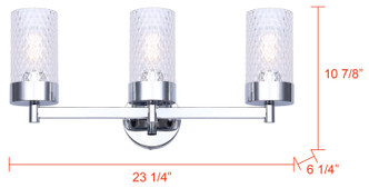 Eden Three Light Vanity (IVL1168A03CH)