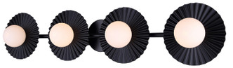 Canarm - IVL1210A04BK9 - Four Light Vanity - Payton - Matte Black