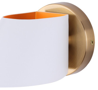 Daxton One Light Wall Sconce (IWF1146A01WHG)