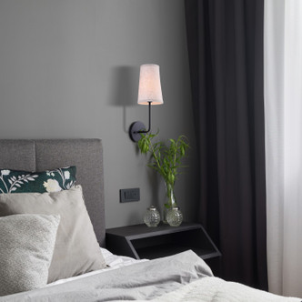Oakly One Light Wall Sconce (IWF2039B01BK)