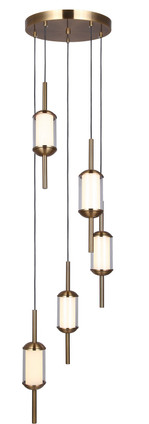 Canarm - LPL321A05GD - Five Light Pendant - Lavene - Gold