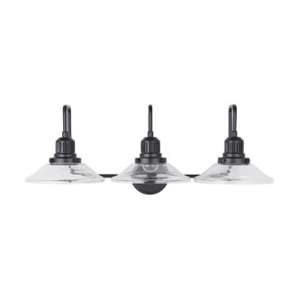 Capital Lighting - 9D318A - Three Light Vanity - Roan - Matte Black