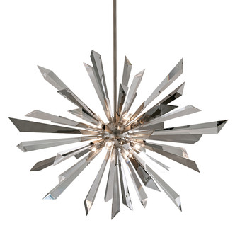 Corbett Lighting - 140-48-WSL - Eight Light Chandelier - Inertia - Warm Silver Leaf