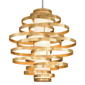 Corbett Lighting - 225-76-GL - Three Light Chandelier - Vertigo - Gold Leaf