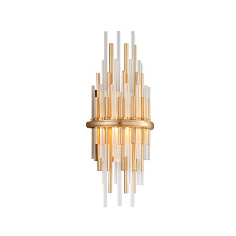 Corbett Lighting - 238-11-GL/SS - Two Light Wall Sconce - Theory - Gold Leaf/Silver Leaf