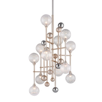 Corbett Lighting - 241-012-SL/PC - 12 Light Chandelier - Majorette - Silver Leaf W Polished Chrome