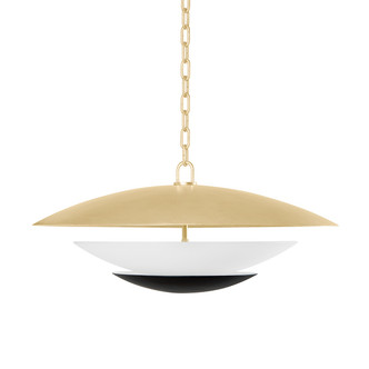 Corbett Lighting - 413-26-VGL/SBK - Four Light Chandelier - Adara - Vintage Gold Leaf