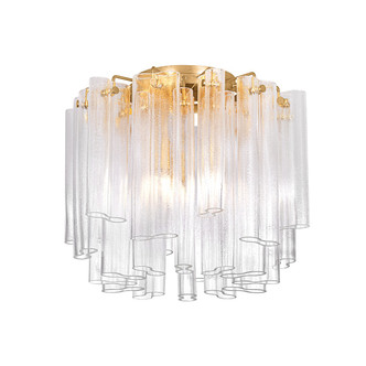 Corbett Lighting - 502-20-VGL - Three Light Semi Flush Mount - Varenna - Vintage Gold Leaf