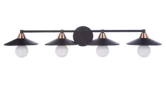 Isaac Four Light Vanity (12537FBSB4)