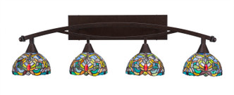 Toltec Lighting - 174-BRZ-9905 - Four Light Bath Bar - Bow - Bronze
