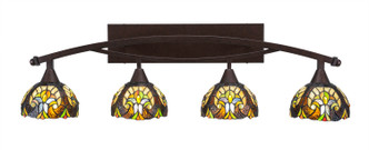 Toltec Lighting - 174-BRZ-9945 - Four Light Bath Bar - Bow - Bronze