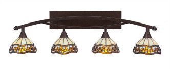 Toltec Lighting - 174-BRZ-9975 - Four Light Bath Bar - Bow - Bronze
