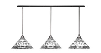 Toltec Lighting - 48-BN-910 - Three Light Linear Pendalier - Any - Brushed Nickel