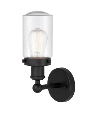 Edison One Light Wall Sconce (616-1W-BK-G314)