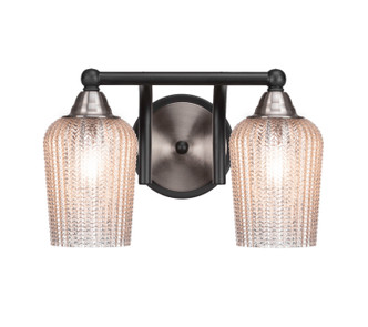 Toltec Lighting - 3422-MBBN-4253 - Two Light Bath Bar - Paramount - Matte Black & Brushed Nickel