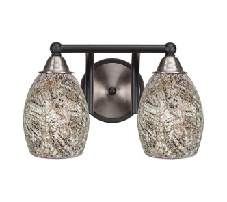 Toltec Lighting - 3422-MBBN-5054 - Two Light Bath Bar - Paramount - Matte Black & Brushed Nickel