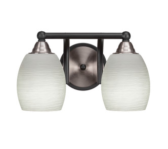 Toltec Lighting - 3422-MBBN-615 - Two Light Bath Bar - Paramount - Matte Black & Brushed Nickel