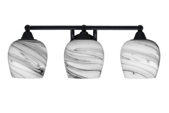Toltec Lighting - 3423-MB-4819 - Three Light Bath Bar - Paramount - Matte Black