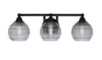 Toltec Lighting - 3423-MB-5112 - Three Light Bath Bar - Paramount - Matte Black