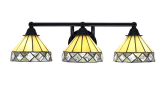 Toltec Lighting - 3423-MB-9405 - Three Light Bath Bar - Paramount - Matte Black