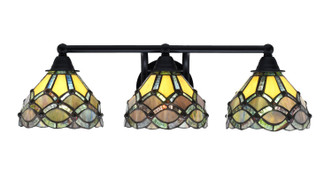 Toltec Lighting - 3423-MB-9435 - Three Light Bath Bar - Paramount - Matte Black