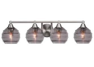 Toltec Lighting - 3424-BN-5112 - Four Light Bath Bar - Paramount - Brushed Nickel