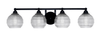 Toltec Lighting - 3424-MB-5110 - Four Light Bath Bar - Paramount - Matte Black