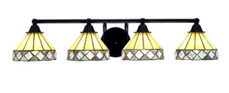 Toltec Lighting - 3424-MB-9405 - Four Light Bath Bar - Paramount - Matte Black